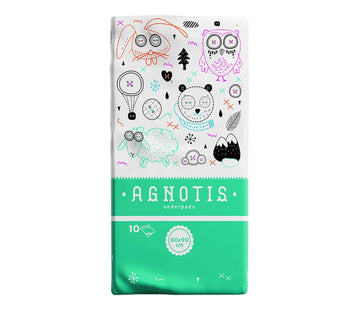 Agnotis Βρεφικά Υποσέντονα Μίας Χρήσης 60x90cm – 10 τεμάχια. Μεγάλη απορροφητικότητα, αδιάβροχη βάση και απόλυτη υγιεινή προστασία για κάθε αλλαγή πάνας, στο σπίτι ή εκτός.